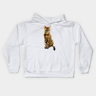 Bengal Cat (male) Kids Hoodie